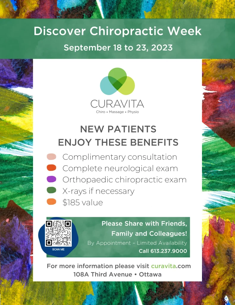 Discover chiropractic week poster fall 2023
